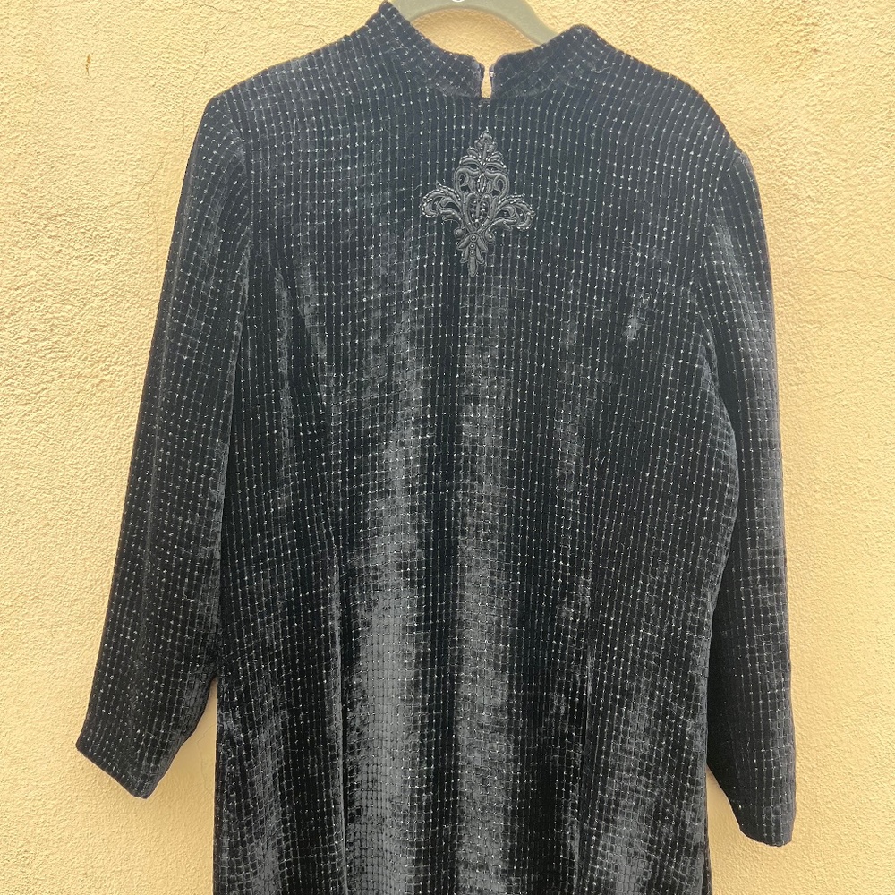 Vintage gothic black dress